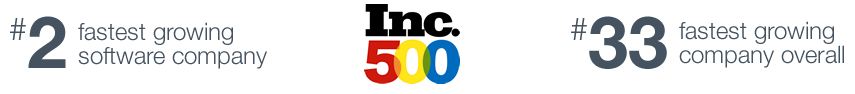 HubSpot is the #2 fastest growing company on the Inc 500