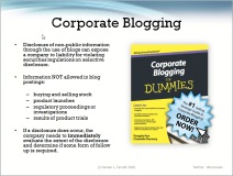 Corporate Blogging