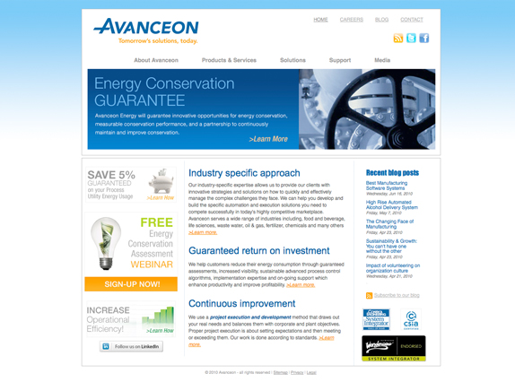View custom HubSpot design - Avanceon