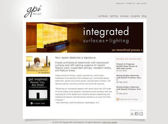 View custom website design - GPI Design