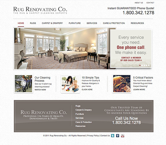 View custom HubSpot design - Rug Renovating