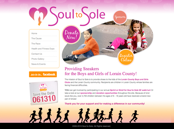 View custom website design - Soul to Sole