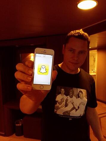 Even Tiesto has a Snapchat!