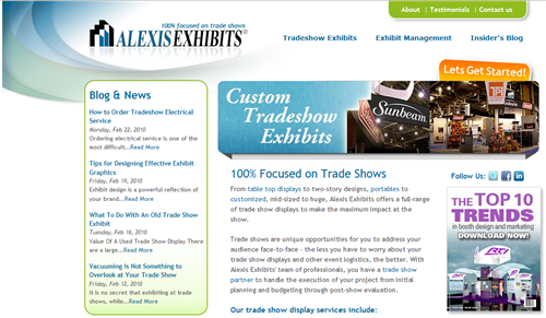 HubSpot Custom Design - Alexis Exhibits