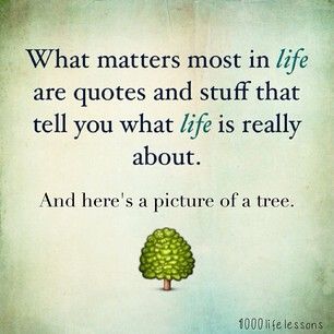 what matters most in life