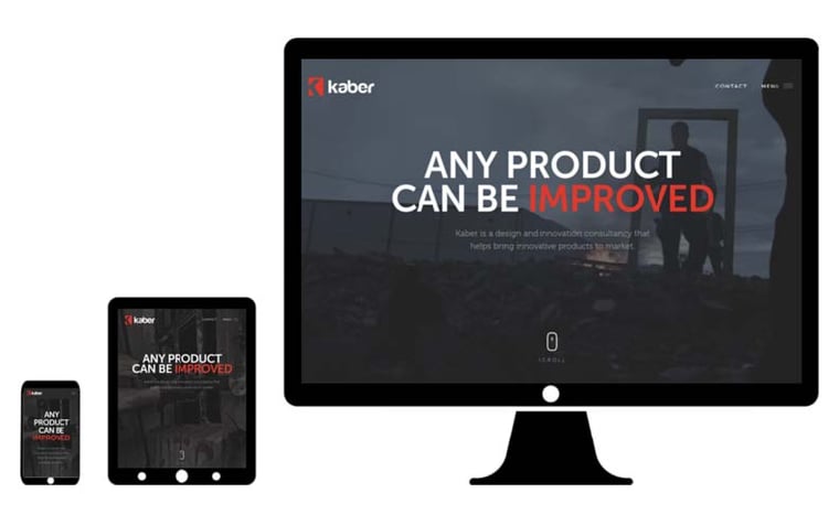 kaber desktop web design
