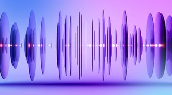 Abstract art similar to wavelengths