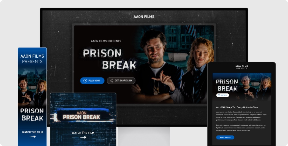 Views of AAON's Prison Break campaign