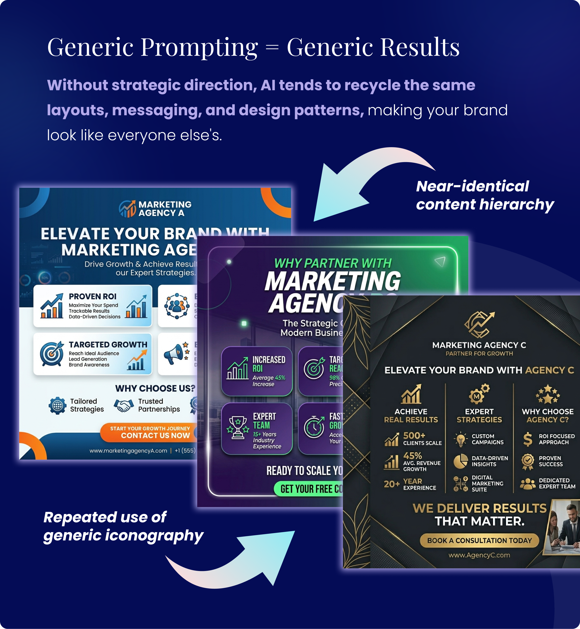 Generic prompting equals generic results