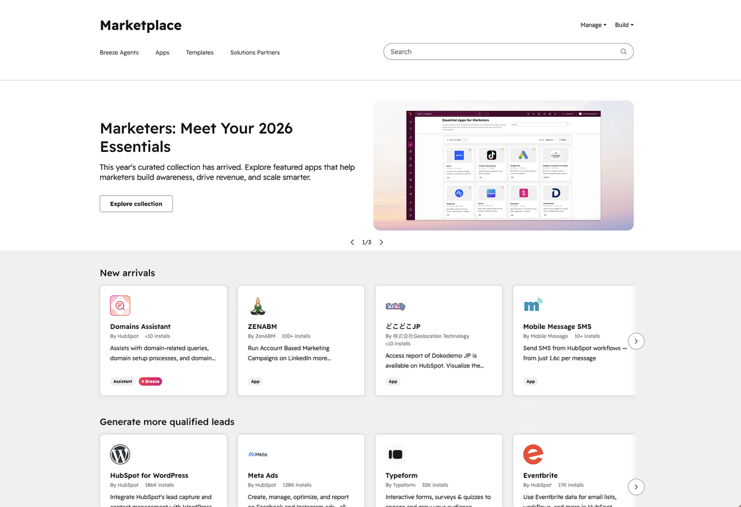 HubSpot's App Marketplace
