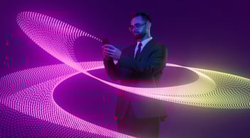 a business person evaluating m&a metrics