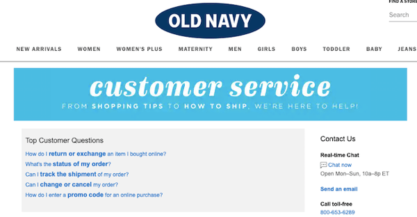 Old Navy FAQ