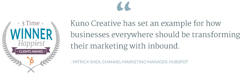 Kuno Creative Testimonial - Hubspot