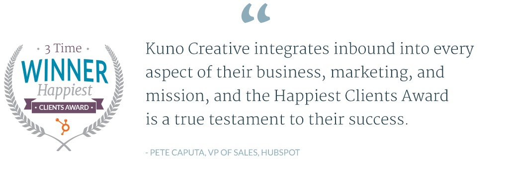 Kuno Creative Testimonial - Hubspot Sales